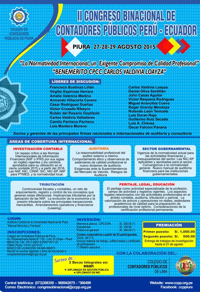 II Congreso Binacional de Contadores